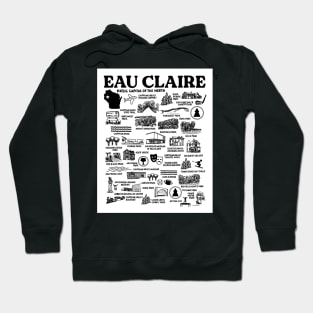 Eau Claire Wisconsin map Hoodie